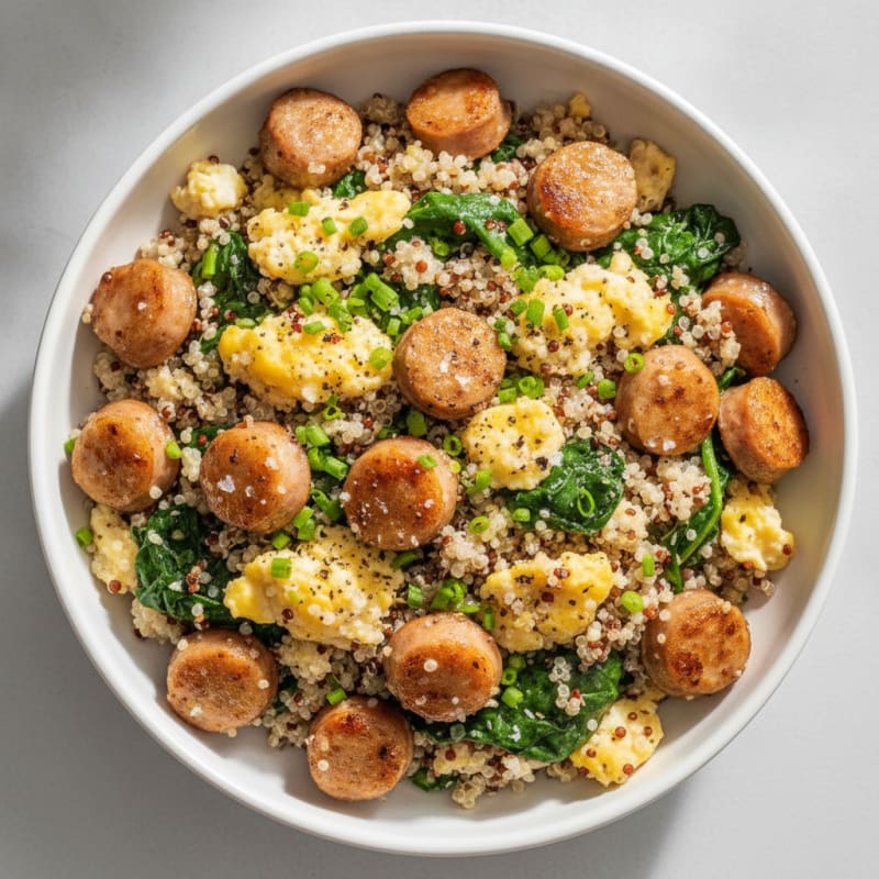 Quinoa and Eggs Breakfast Bowl
