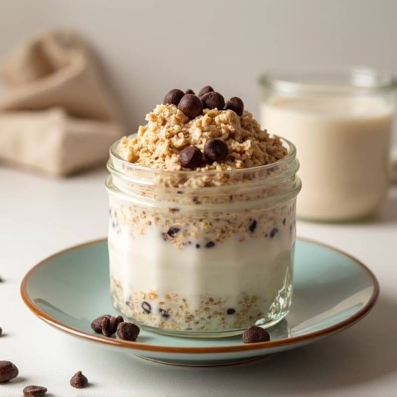 Creamy Protein Cookie Dough Overnight Oats