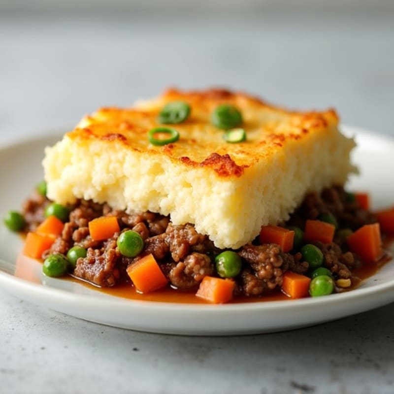 Savory Lean Beef Shepherd's Pie with Creamy Cauliflower Topping