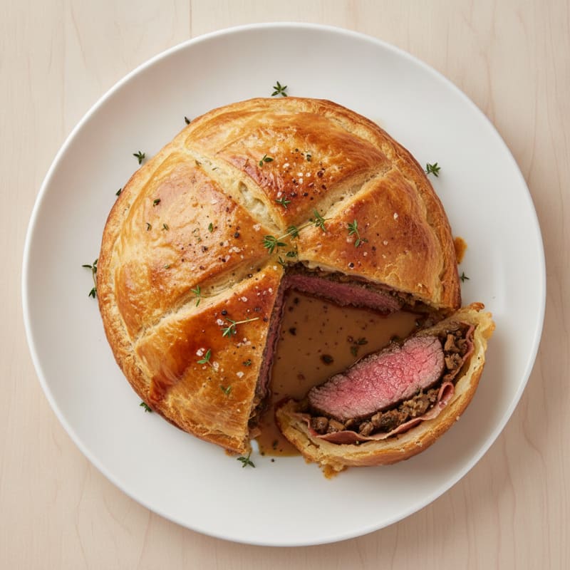 Classic Beef Wellington with Mushroom Duxelles