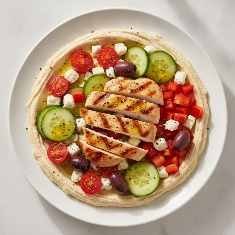 Mediterranean Hummus Vegetable Platter