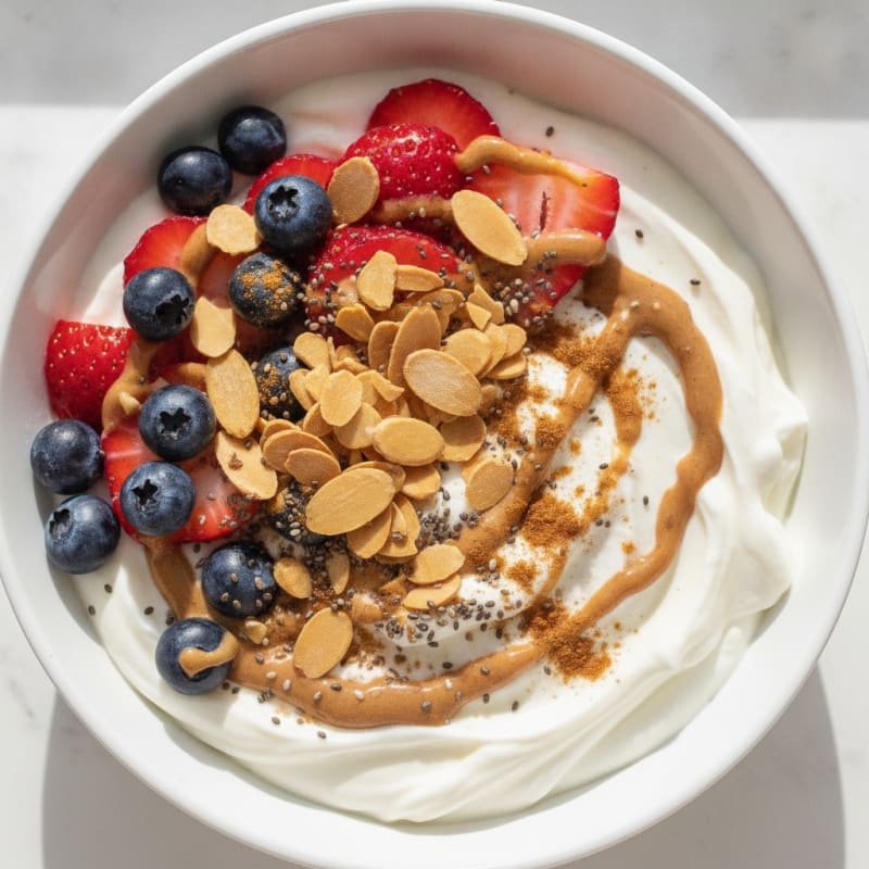 Berry-Almond Yogurt Power Bowl