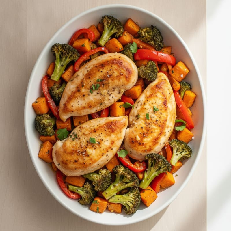 Sheet Pan Chicken and Roasted Vegetables