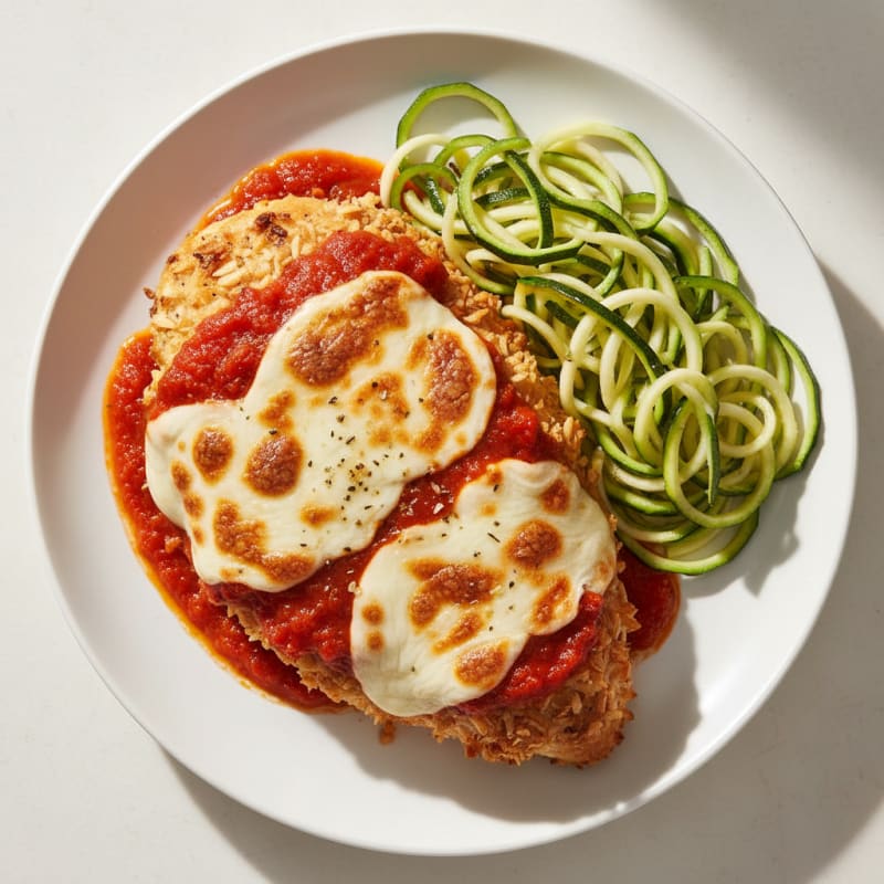 Crispy Baked Chicken Parmesan with Zesty Marinara