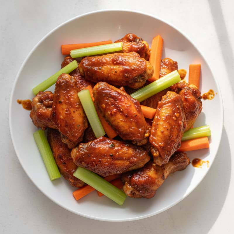 Spicy BBQ Glazed Chicken Wings