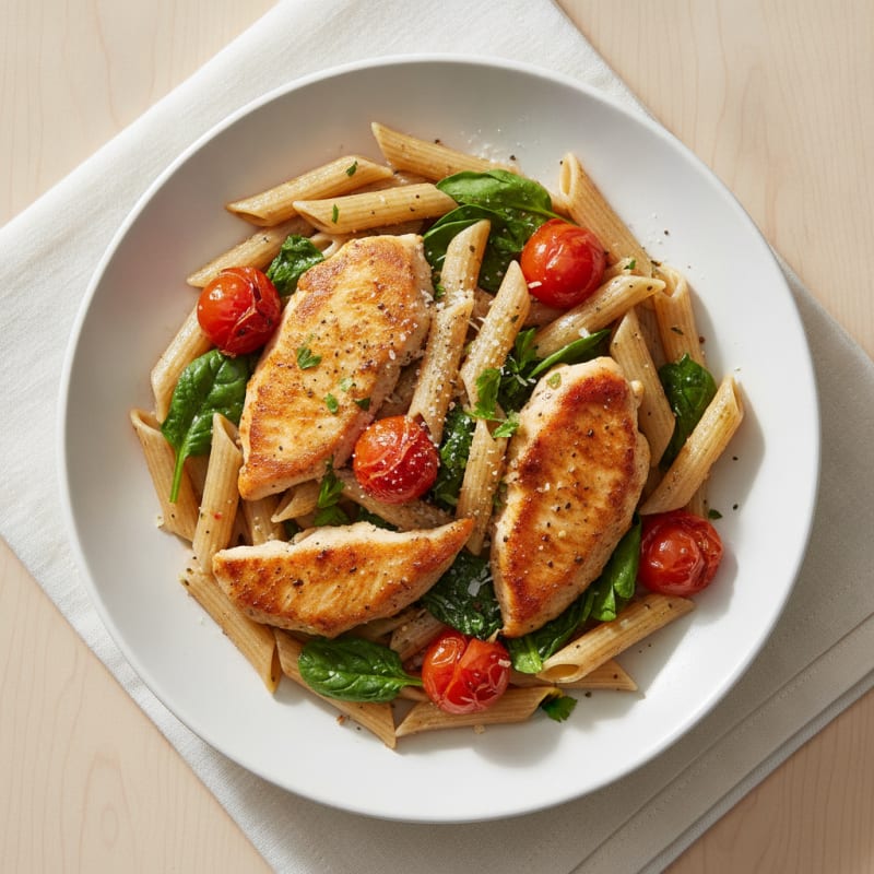Garlic Herb Chicken Penne Pasta