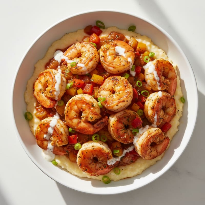Creamy Cajun Shrimp and Grits