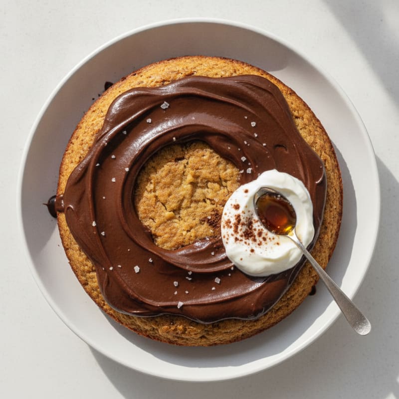 Golden Butter Cake with Chocolate Frosting
