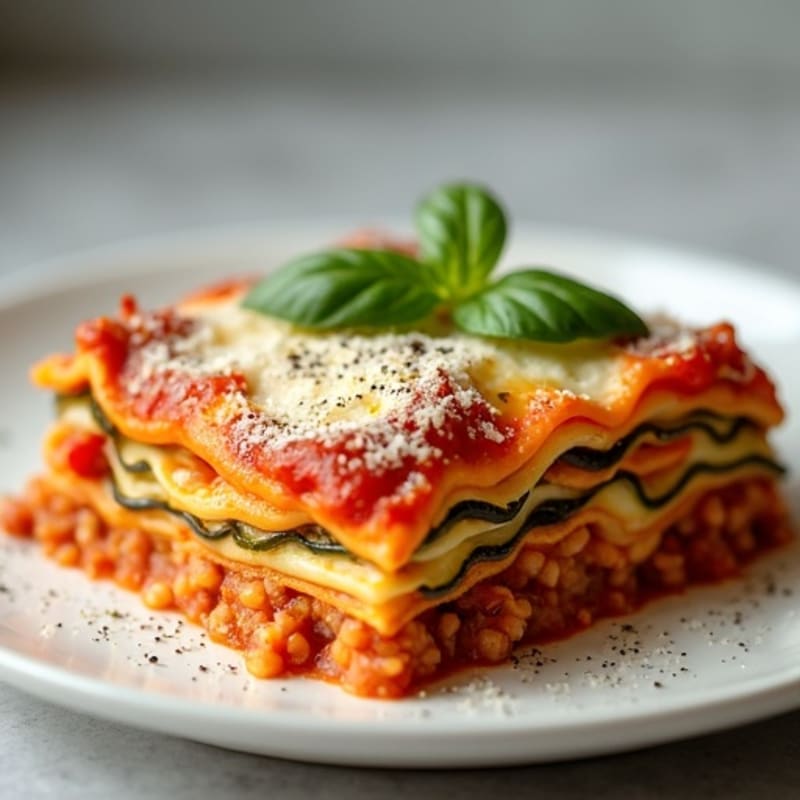 Roasted Vegetable Zucchini Lasagna
