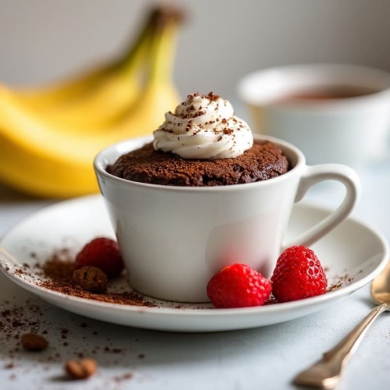 Healthy Chocolate Protein Mug Cake