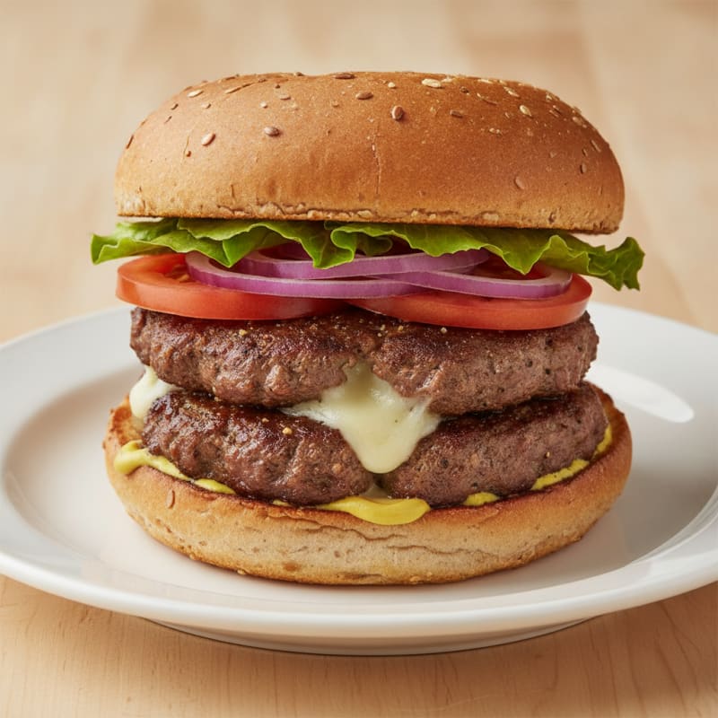 Mozzarella Stick Stuffed Burger