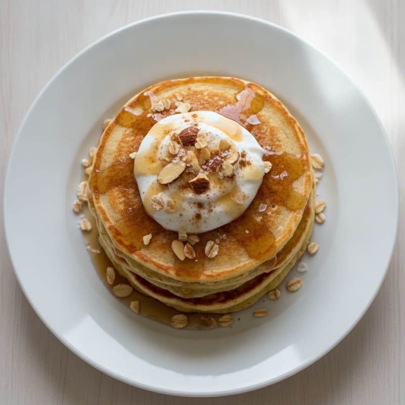 Almond Flour Greek Yogurt Pancakes