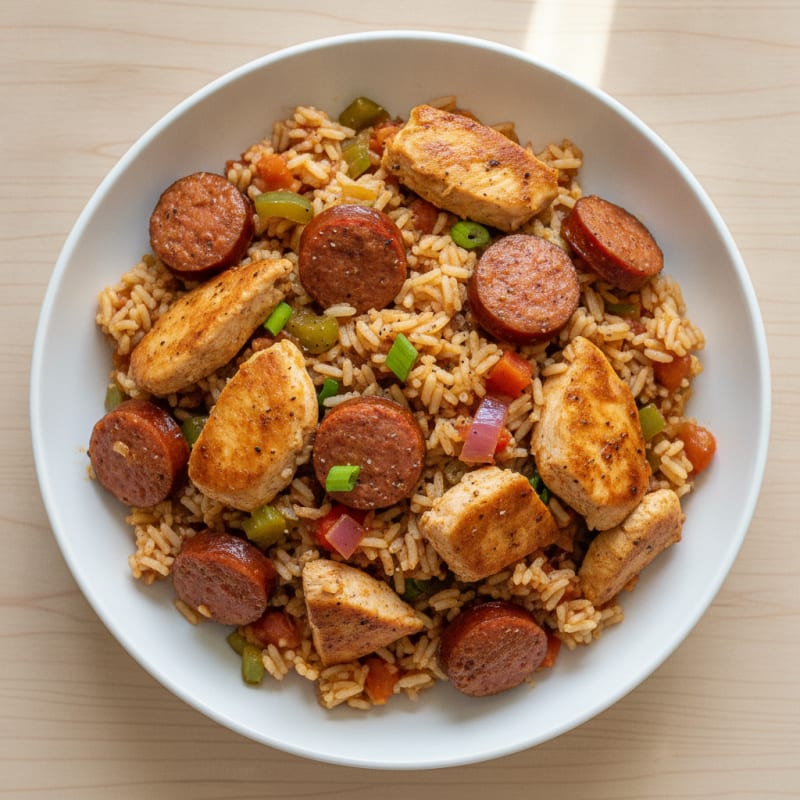 Classic Creole Jambalaya with Andouille Sausage