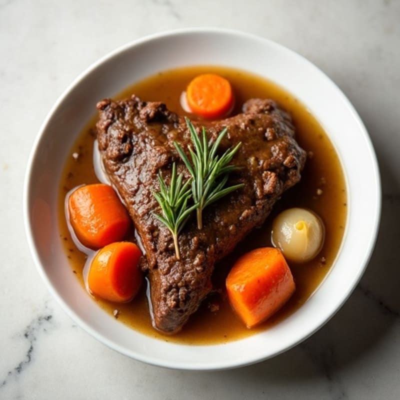 Tender Slow-Cooked Beef with Root Vegetables