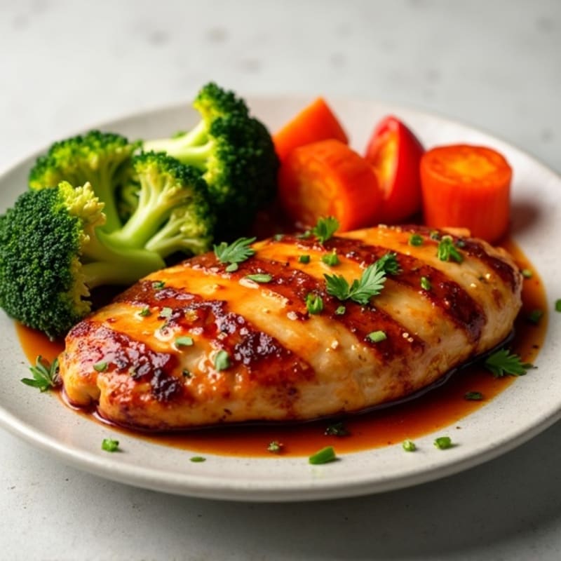 Baked Teriyaki Chicken with Roasted Vegetables