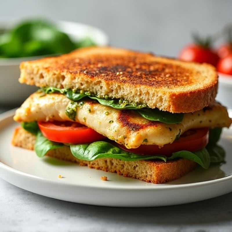 Grilled Pesto Chicken Sandwich