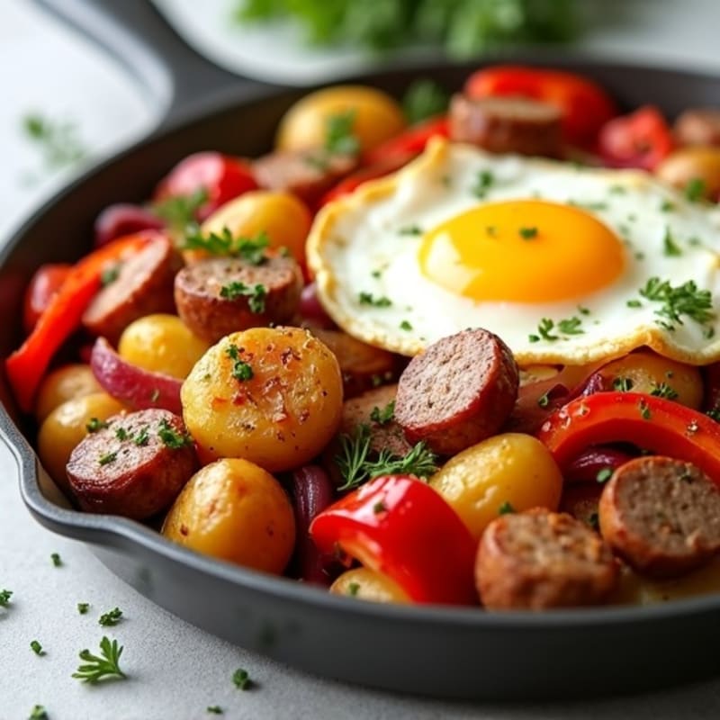Healthy Sausage and Roasted Potato Bake