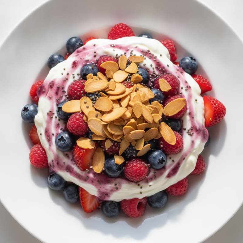 Creamy Greek Yogurt Protein Parfait with Mixed Berries