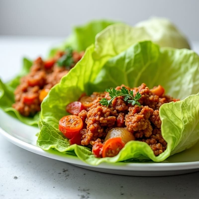Healthy Ground Turkey Sloppy Joe Lettuce Wraps