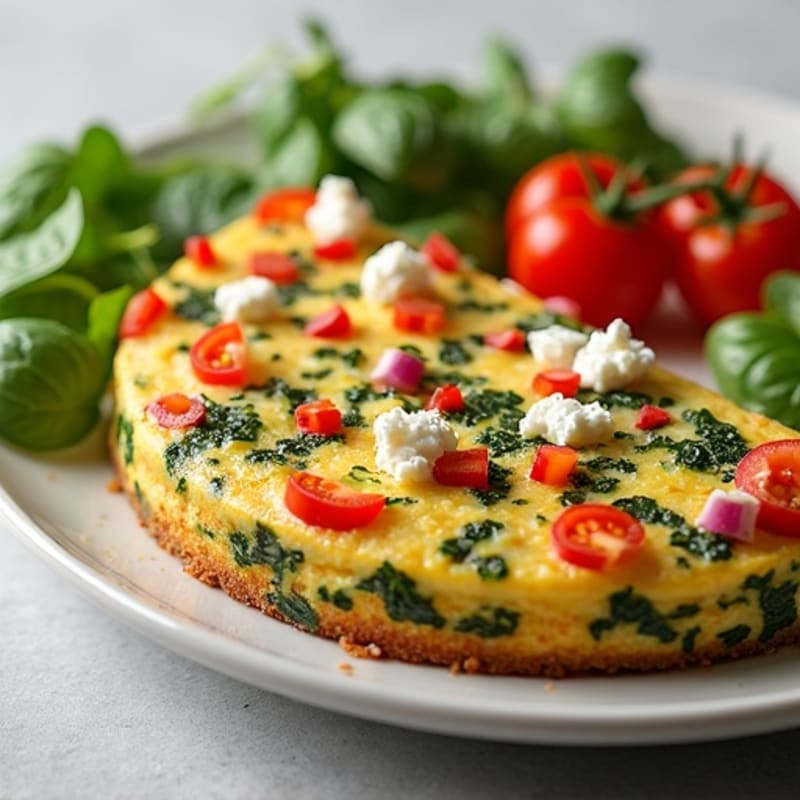 Fluffy Mediterranean Veggie Frittata