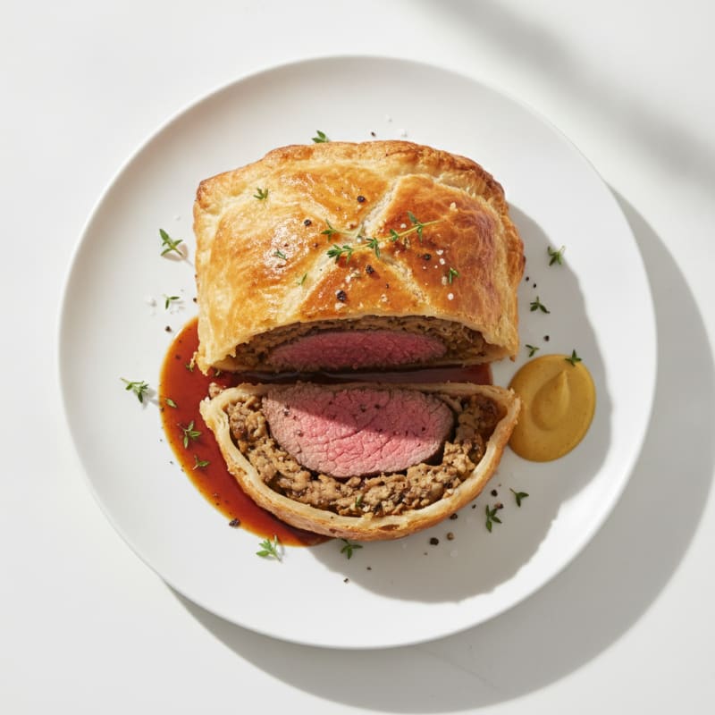 Classic Beef Wellington with Mushroom Duxelles