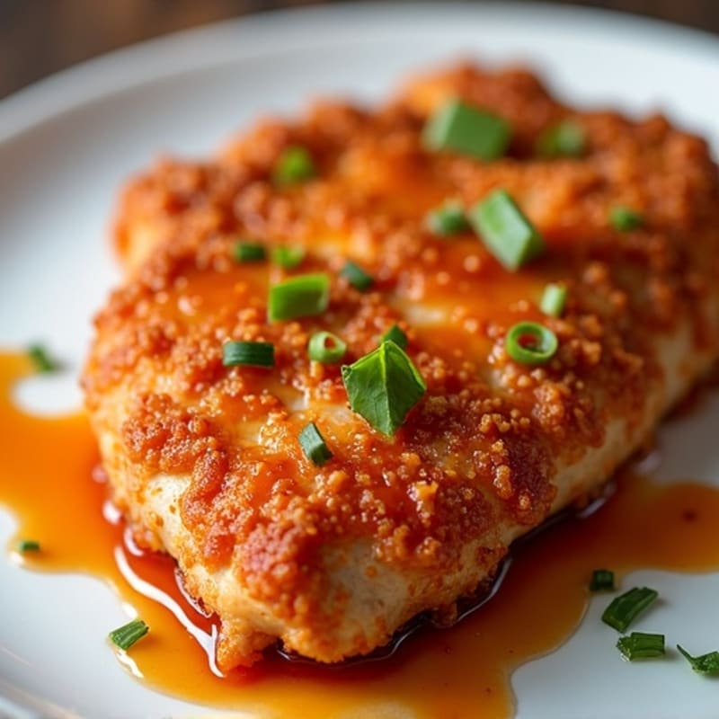 Crispy Baked Chicken with Sweet and Spicy Glaze