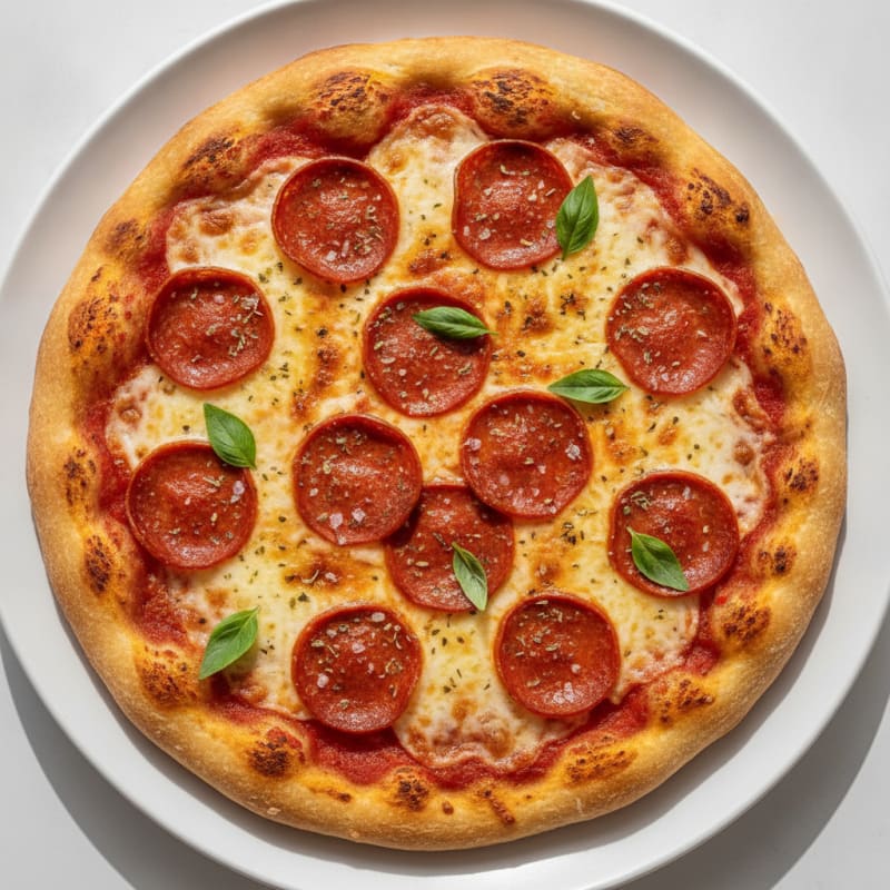 Classic Pepperoni Pizza with Mozzarella