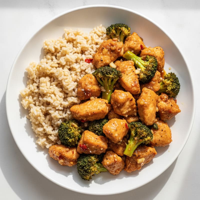 General Tso's Chicken with Broccoli