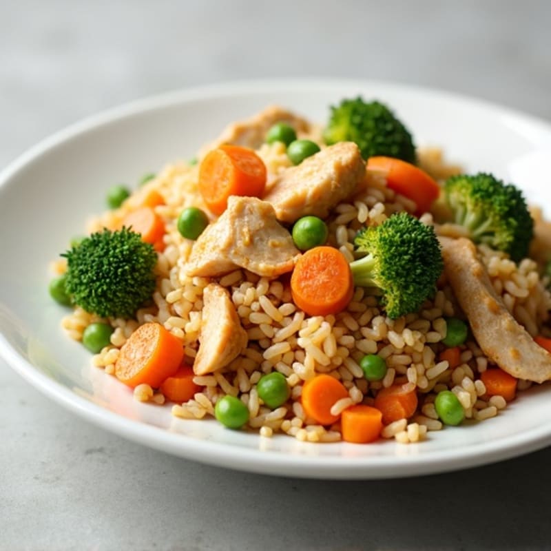 Healthy Chicken Fried Rice with Veggies