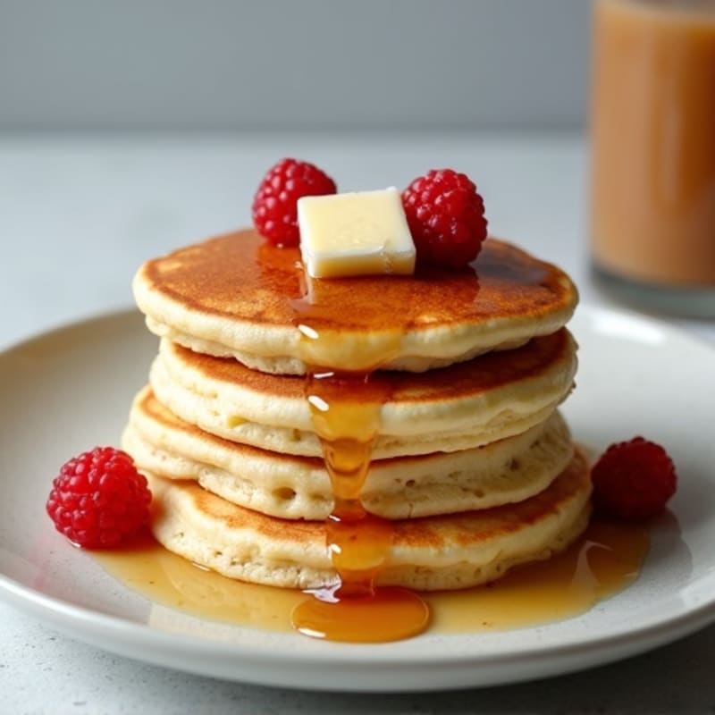 Fluffy Vanilla Protein Pancakes