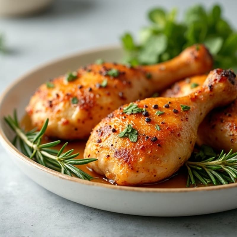Crispy Herb-Roasted Chicken Thighs with Garlic