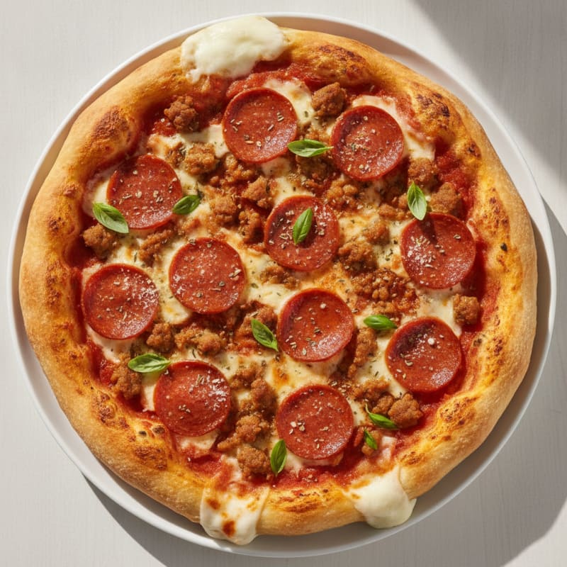 Meat Lovers Stuffed Crust Pizza