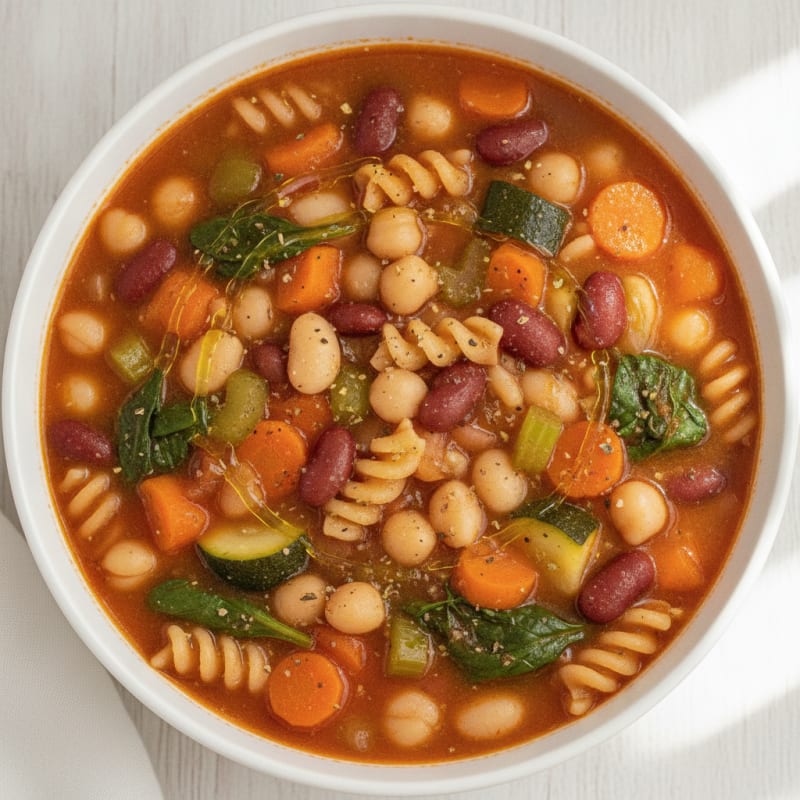 Hearty Homemade Minestrone Soup