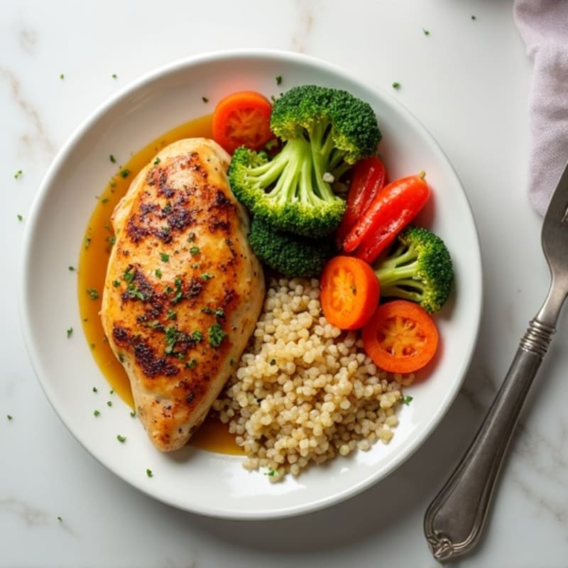 Sheet Pan Lemon Herb Roasted Chicken and Crispy Vegetables