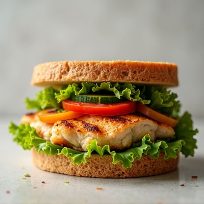 Grilled Chicken and Fresh Veggie Sandwich