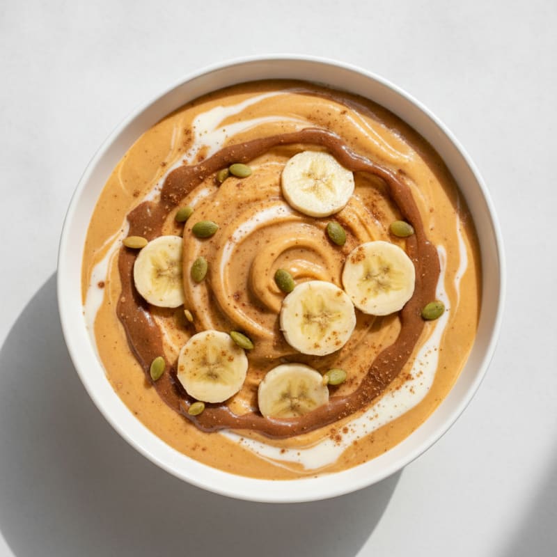 Sweet Potato Peanut Butter Pumpkin Smoothie