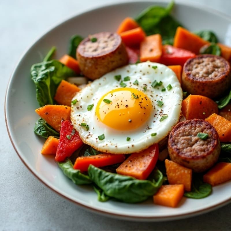Sheet Pan Sweet Potato and Chicken Sausage Hash