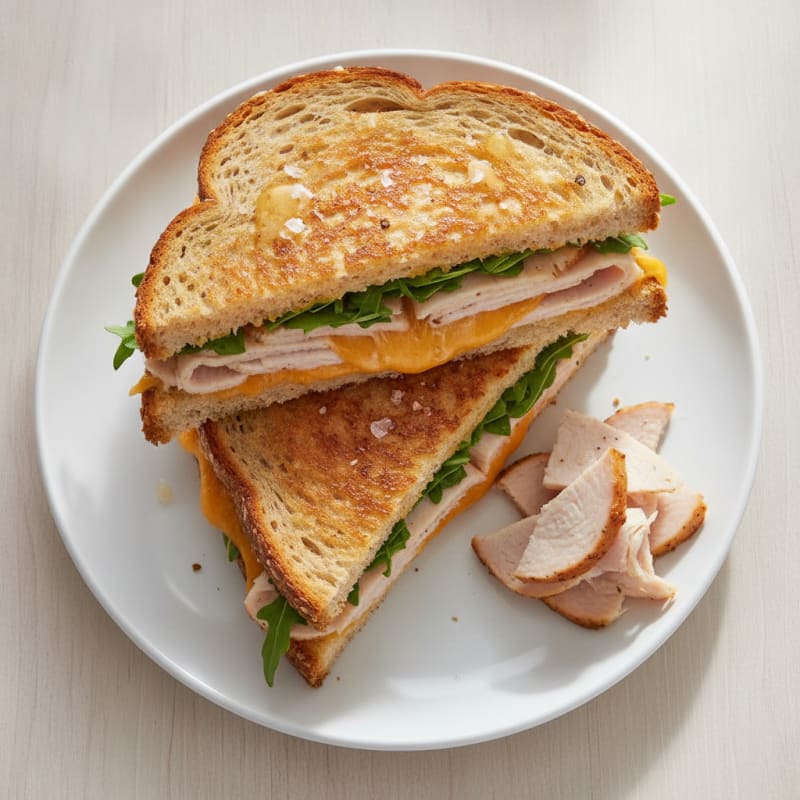 Triple-Decker Grilled Cheese Sandwich