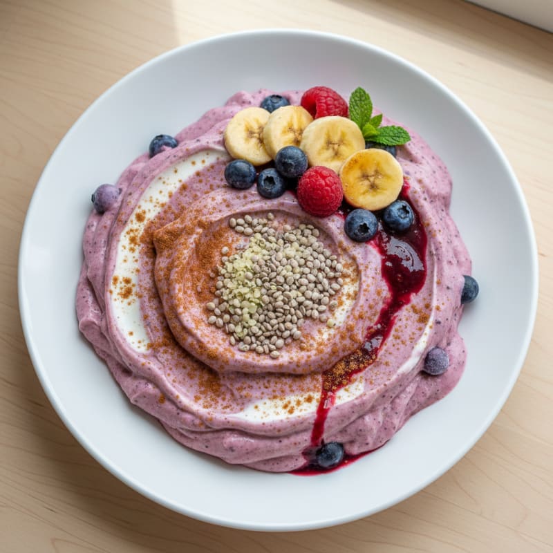 Creamy Banana Berry Smoothie Delight