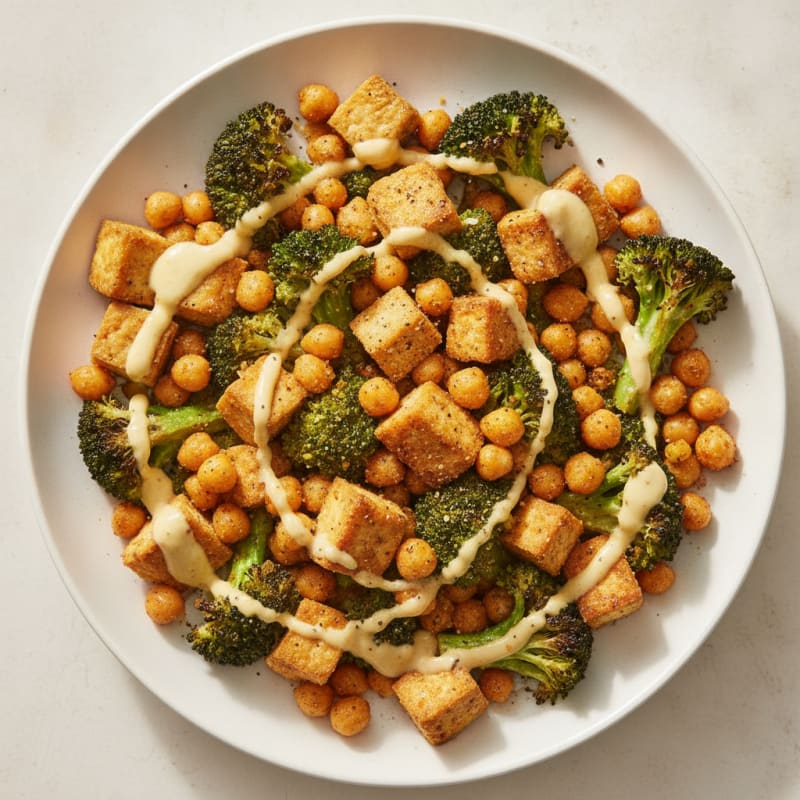 Roasted Vegetable and Chickpea Power Bowl