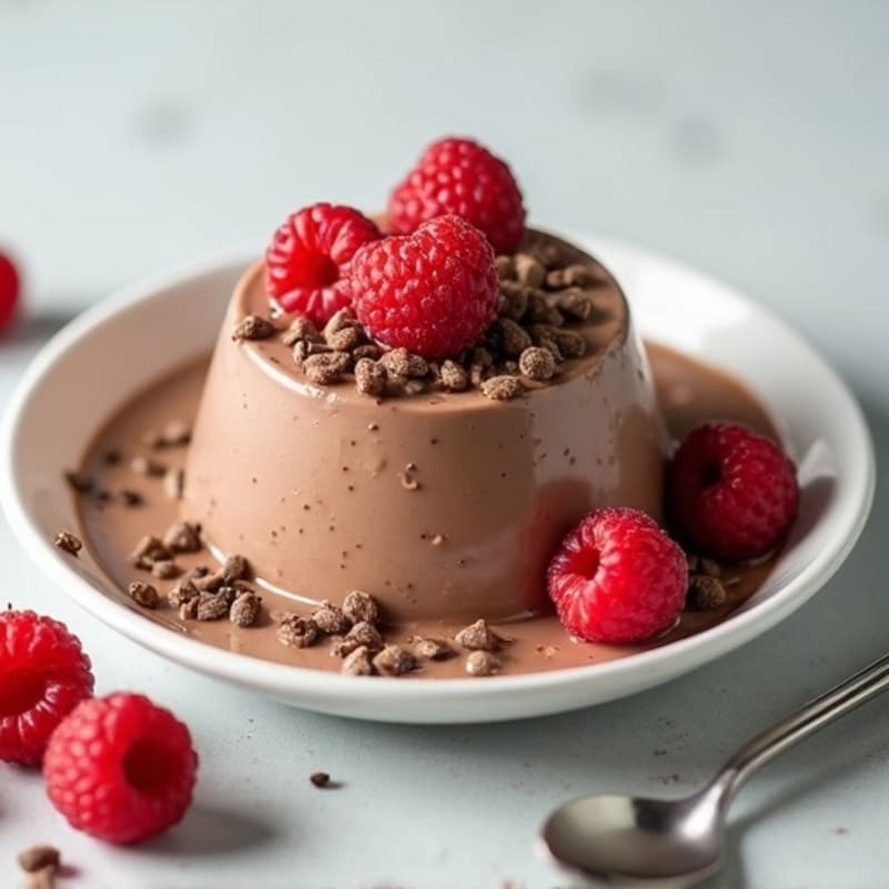 Silky Chocolate Protein Pudding with Greek Yogurt