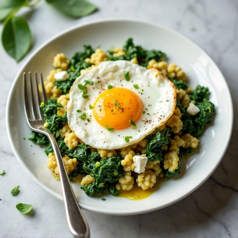 Protein-Packed Spinach and Egg White Scramble