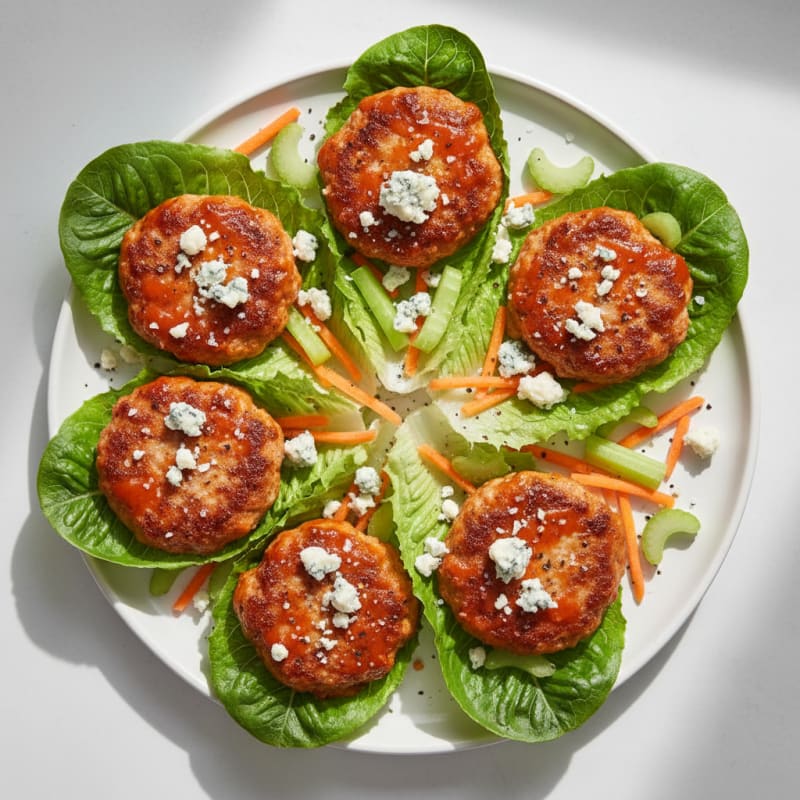 Crispy Buffalo Blue Cheese Burgers