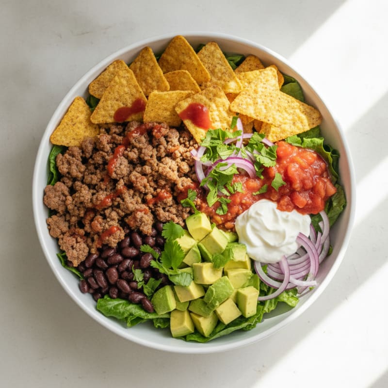 Ground Beef Taco Salad Bowl