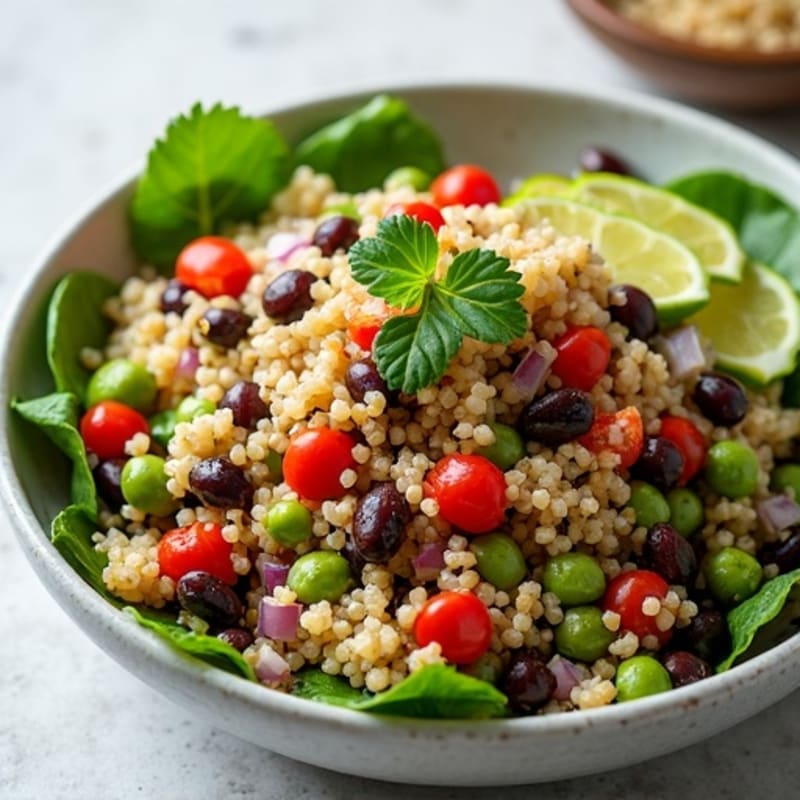 Fresh Quinoa and Black Bean Salad