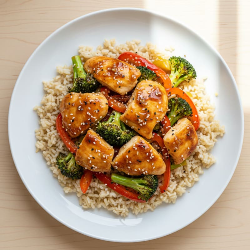 Sheet Pan Honey-Garlic Chicken and Veggies