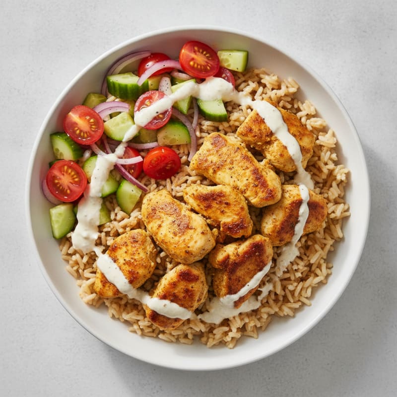 Chicken Shawarma Rice Bowl