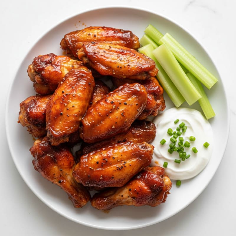 Crispy Spicy BBQ Chicken Wings