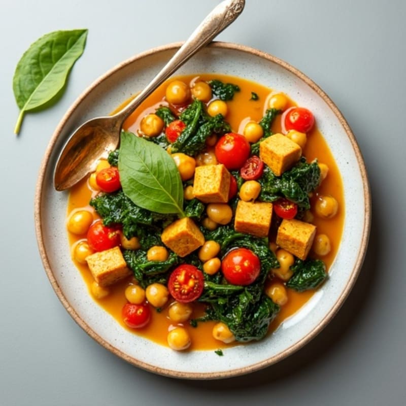 Hearty Chickpea and Spinach Curry