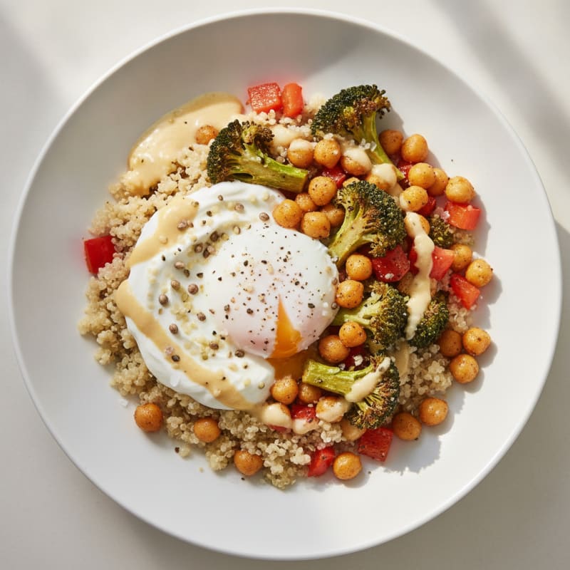 Roasted Vegetable and Chickpea Bowl